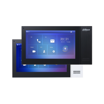 Monitor IP 7" Video portero Dahua® Color Negro - DHI-VTH2421FB-P